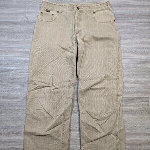 Kuhl Hi Lo Cord Men's 33x31 Vintage Corduroy Pants Tan Beige Straight Leg Hiking